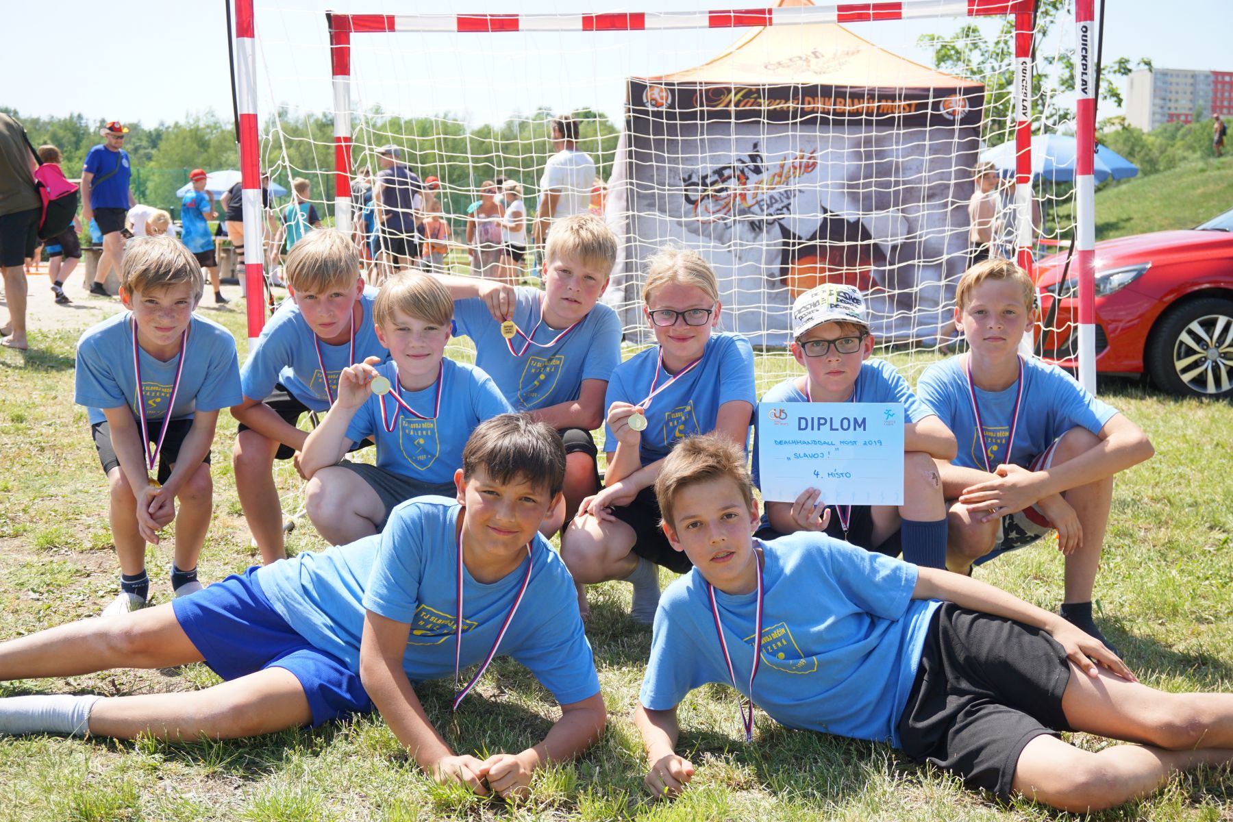 Čtvrté místo na turnaji Beach Handball Most